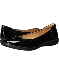 Naturalizer Women Flats Flexy, Black Synthetic Patent