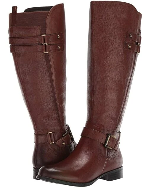 Naturalizer Women Boots Jackie Wide Calf, Chocolate Leather -Naturalizer shop 71RAfhtPDjL. AC SR736920