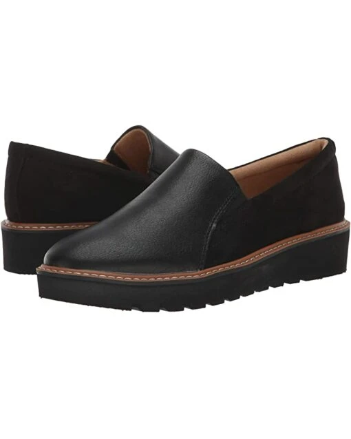 Naturalizer Women Loafers Effie, Black Smooth/Microfiber -Naturalizer shop 71YEEsSme8L. AC SR736920