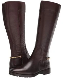 Naturalizer Women Boots 27 Edit Kalani Wide Calf, Forest Brown Leather