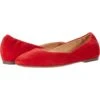 Naturalizer Women Flats Pierce, Blaze Red Suede