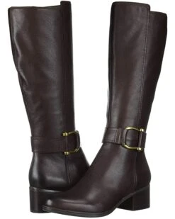 Naturalizer Women Boots Daelynn, Chocolate Leather