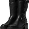 Naturalizer Women Boots Jagger, Black Leather
