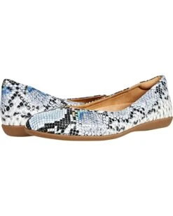 Naturalizer Women Flats Vivienne, Blue Snake