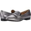 Naturalizer Women Loafers Juliette, Pewter Metallic Leather
