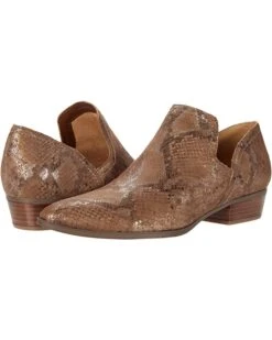 Naturalizer Women Heels Belinda, Chestnut Metallic Washed Snake