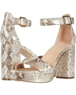 Naturalizer Women Heels 27 Edit Briar, White/Tan Multi Snake Leather